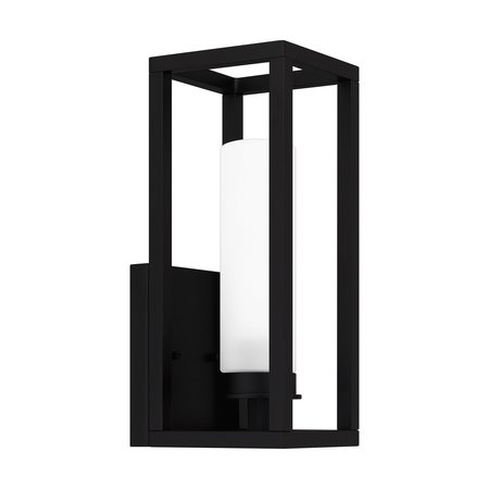 QUOIZEL Neville 1-Light Matte Black Outdoor Wall Lantern NEV8405MBK